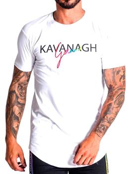Camiseta Gianni Kavanagh blanca letras de colores