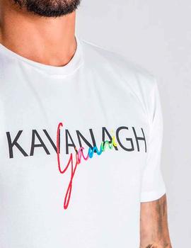 Camiseta Gianni Kavanagh blanca letras de colores