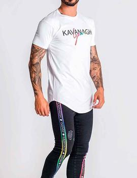 Camiseta Gianni Kavanagh blanca letras de colores