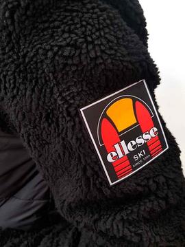 Cazadora Ellesse Sparra negra con borrego hombre