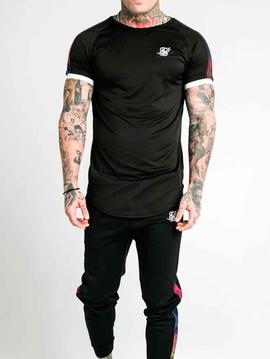 Camiseta Siksilk Vigo Fade Runner Tech negra