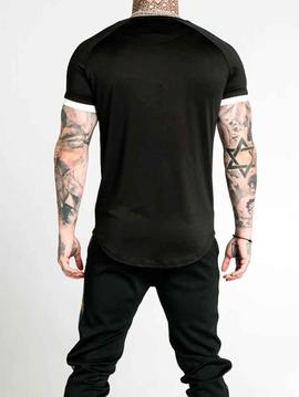 Camiseta Siksilk Vigo Fade Runner Tech negra