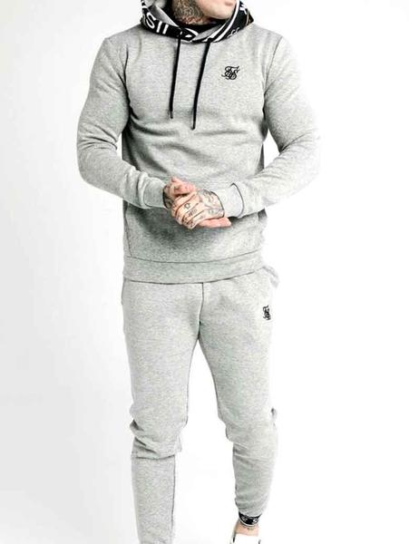 Mexico partes Desierto Sudadera SikSilk gris capucha negra para hombre