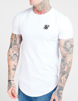 Camiseta Siksilk blanca Core Gym para hombre