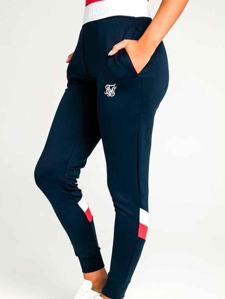 Pantalón SikSilk Retro Track azul para mujer