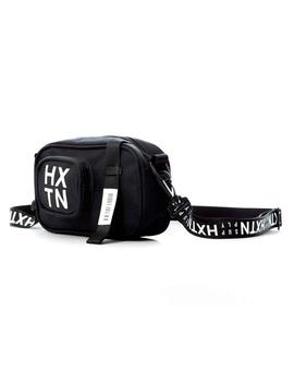 Bandolera HXTN Supply negra letras blancas