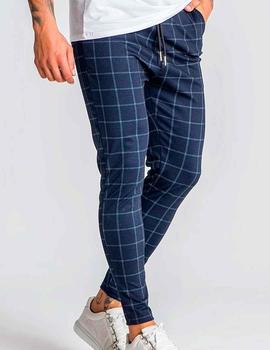 Pantalón Gianni Kavanagh cuadro azul para hombre