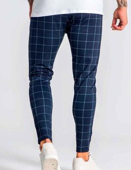 Pantalón Gianni Kavanagh cuadro azul para hombre