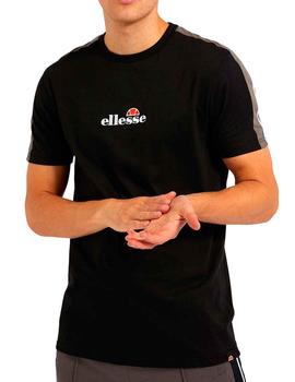 Camiseta Ellesse negra logo bordado para hombre
