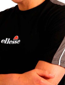 Camiseta Ellesse negra logo bordado para hombre