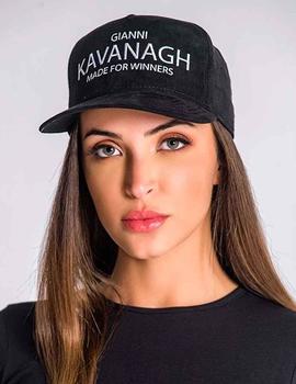 Gorra Gianni Kavanagh cerrada de terciopelo negro