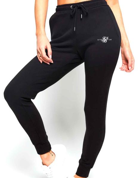 Pantalón chándal SikSilk negro de algodón