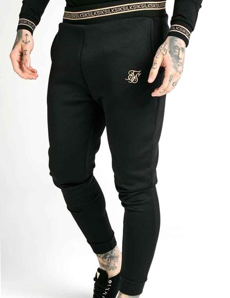 Pantalón chándal Siksilk para vestir negro