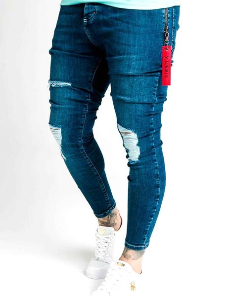 azul SikSilk Distressed Flight Denims