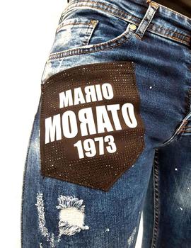 Vaquero Mario Morato azul con letras blancas 1973