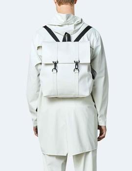 Mochila Rains off white unisex impermeable