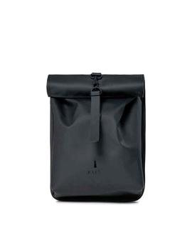 Mochila Rains Rolltop Mini negra unisex
