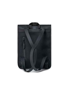 Mochila Rains Rolltop Mini negra unisex