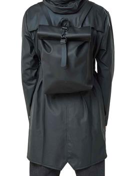 Mochila Rains Rolltop Mini negra unisex