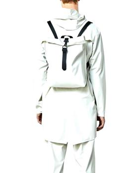 Mochila Rains Rolltop Mini gris perla unisex