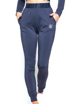 Pantalón chándal SikSilk mujer Gravity Track azul