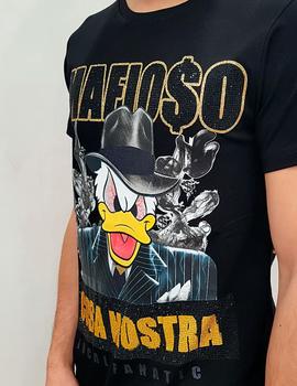 Camiseta Local Fanatic Pato Donald negra