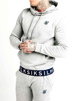 Sudadera SikSilk gris goma azul marino Elastic