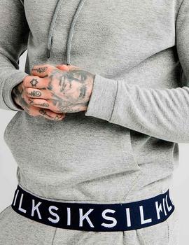 Sudadera SikSilk gris goma azul marino Elastic