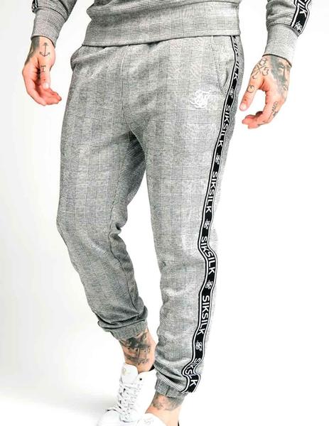 Pantalón chándal SikSilk gris pitillo