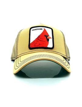 Gorra Goorin Bros camel Pájaro rojo Handsome