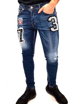 Jeans Mario Morato Denim con estampas bordadas