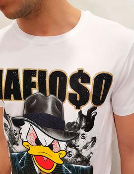 Camiseta Local Fanatic Pato Mafioso blanca