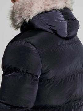 Abrigo SikSilk Rip Stop Puff Parka azul marino