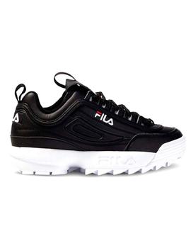 Zapatillas Fila Disruptor negras suela blanca