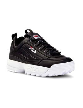 Zapatillas Fila Disruptor negras suela blanca