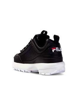 Zapatillas Fila Disruptor negras suela blanca