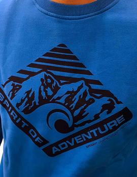 Sudadera Superdry Heritage azul de cuello redondo