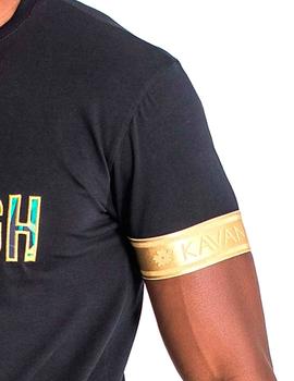 Camiseta Gianni Kavanagh negro letras estampadas