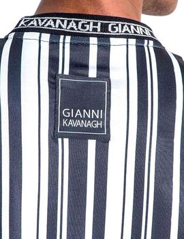 Camiseta Gianni Kavanagh rayas negras y blancas
