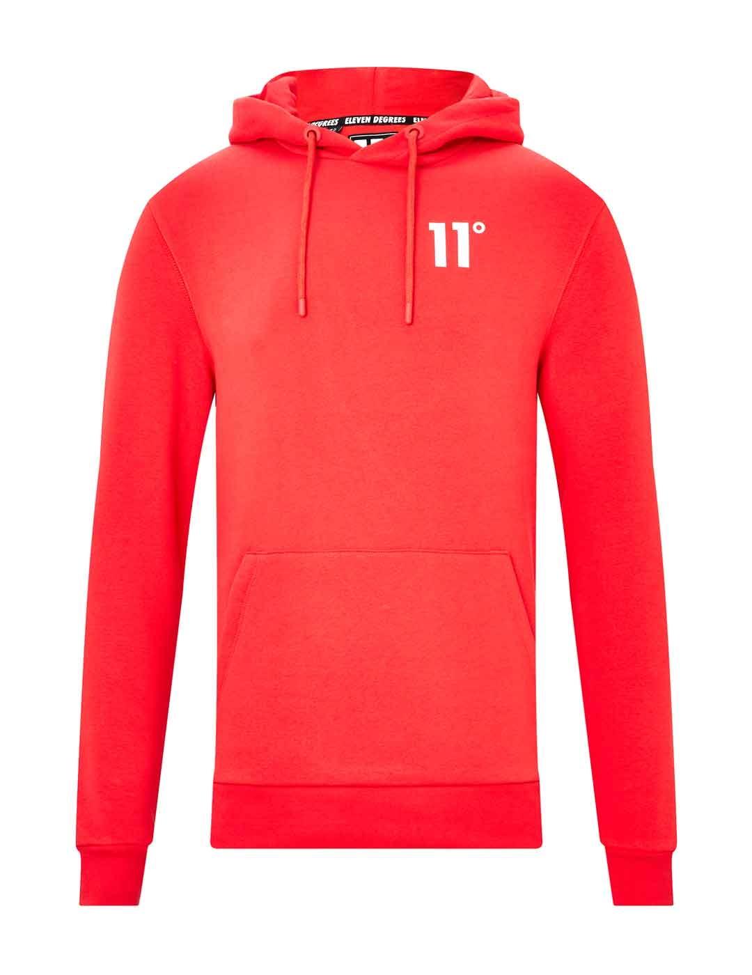 Sudadera 11 Degrees roja con capucha Envío 24h