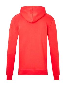 Sudadera 11 Degrees roja con capucha para hombre