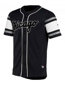 Camisa béisbol Chicago negra para hombre