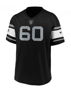 Camiseta fútbol americano Raiders negra