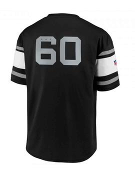 Camiseta fútbol americano Raiders negra