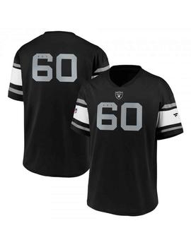 Camiseta fútbol americano Raiders negra