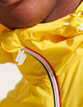 Chubasquero Superdry amarillo para hombre