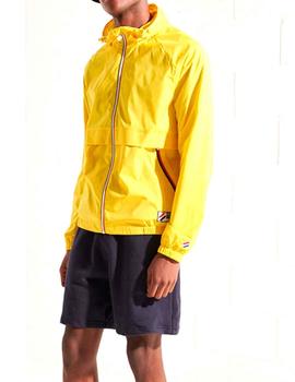 Chubasquero Superdry amarillo para hombre