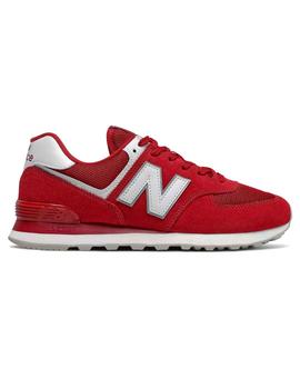 Zapatillas New Balance rojo granate N blanca