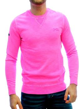 Jersey rosa fucsia Superdry para hombre