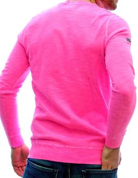 Jersey rosa fucsia Superdry para hombre